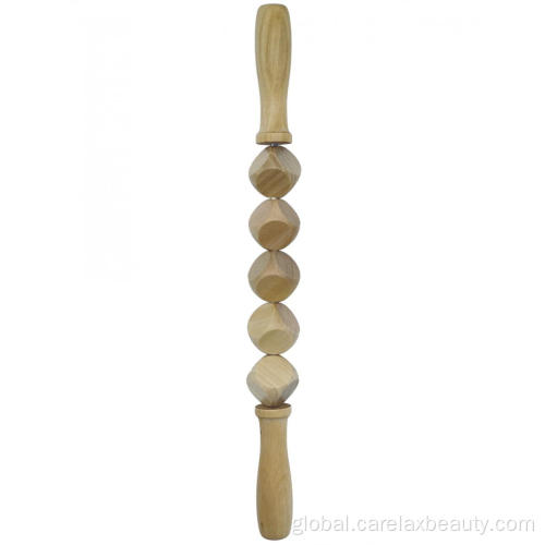 Wooden Body Massager Health care wood roller massager for body Factory